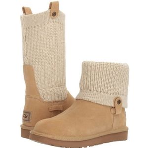 Ugg rib-knit cuff saela boots